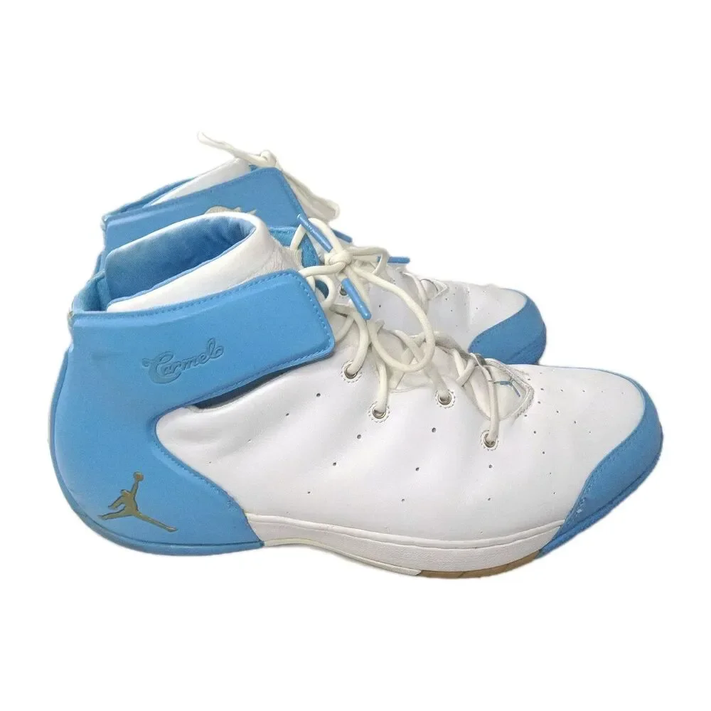 Nike Air Jordan Carmelo 1.5 OG White University Blue Gold Men's Size 11 Shoes